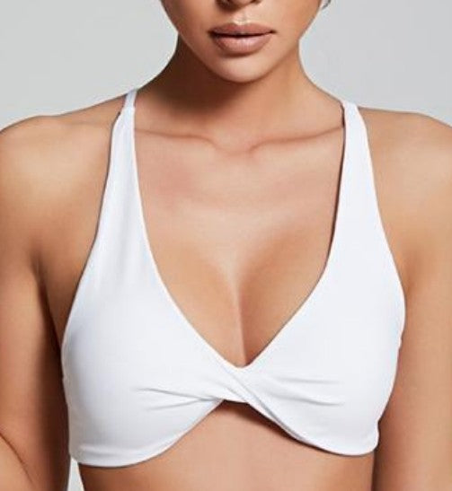 White bra sport top